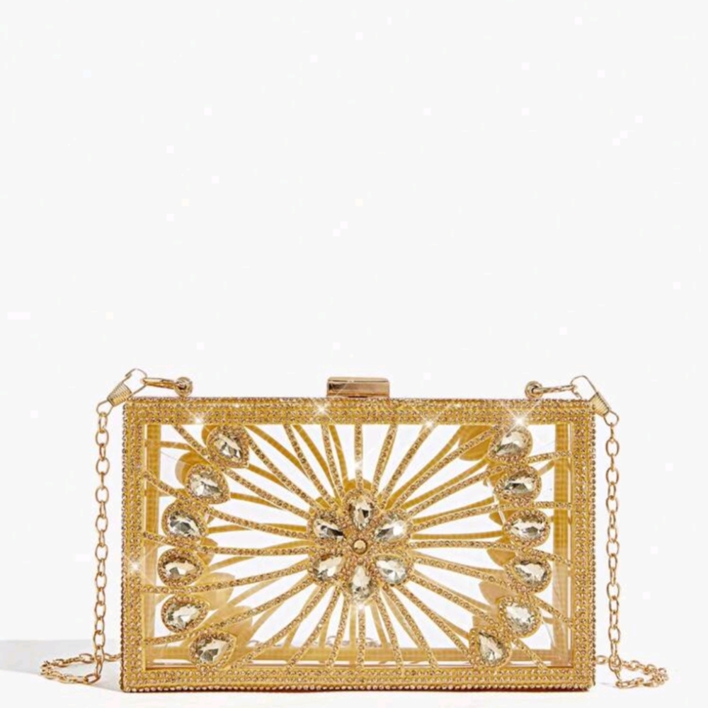 Golden Acrylic Clutch
